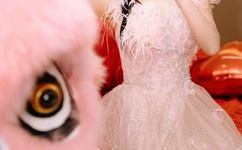 坐着吃饭还连在一起